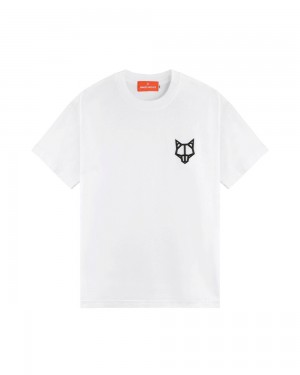 Tricko Naked Wolfe Wolfe T-Shirt White | LRNQFS961